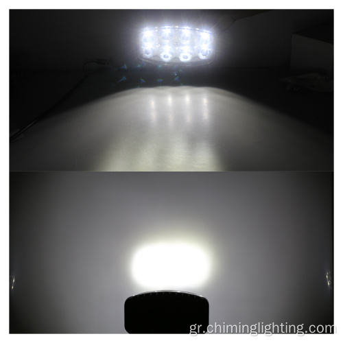 9.6 &#39;&#39; Αδιάβροχο εργατικό φως 64W Συνδυασμένη δέσμη LED προβολέων οδήγησης Offroad LED φώτα για φορτηγό